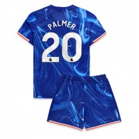 Camisa de Futebol Chelsea Cole Palmer #20 Equipamento Principal Infantil 2024-25 Manga Curta (+ Calças curtas)